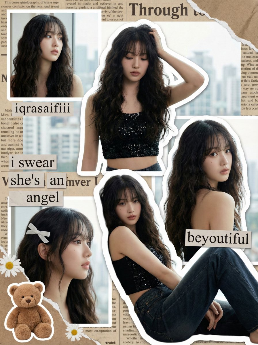 Y2k K Pop Digital Scrapbook Collage — Nano Banana Pro image prompt example