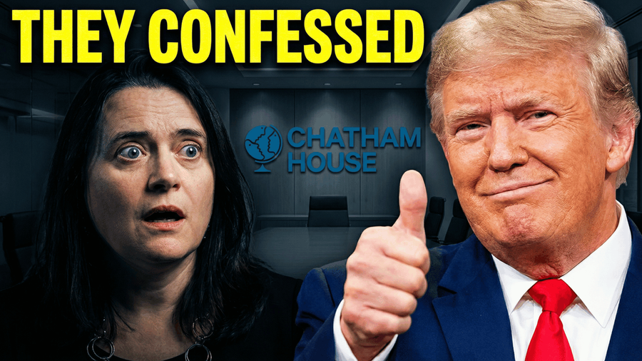 Youtube Thumbnail Trump Vs  Chatham House Reaction — Nano Banana Pro image prompt example