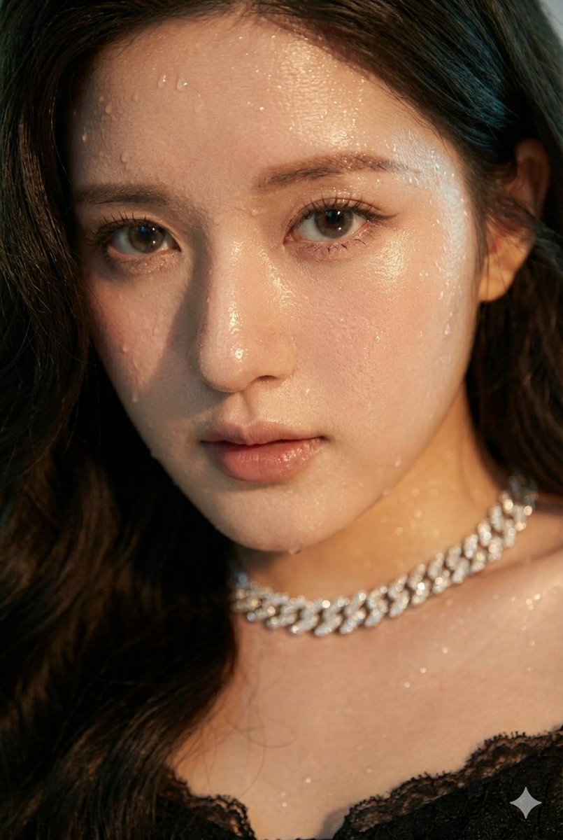 Zhao Lusi Red Carpet Gothic Chic Portrait — Nano Banana Pro image prompt example