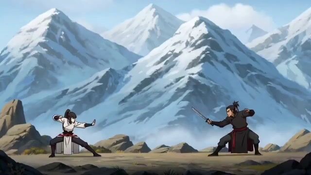 2d Animated Fight Scene — Seedance 2.0 video prompt example