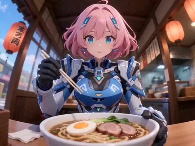 3d Cartoon Ramen Eating Animation — Seedance 2.0 video prompt example