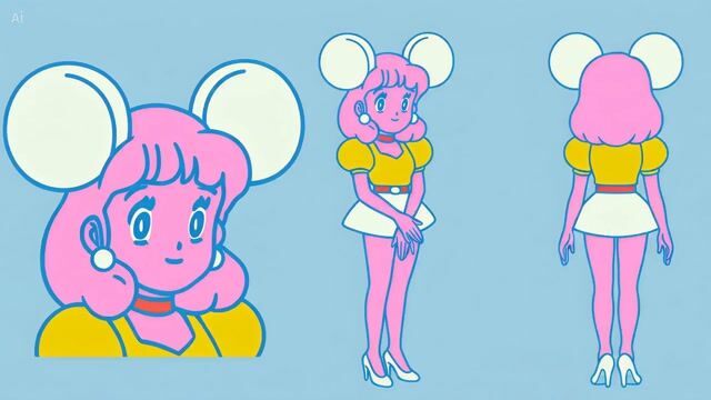 Anime Character Water Slide With Reaction Pip — Seedance 2.0 video prompt example