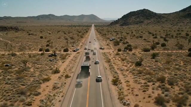 Armored Truck Desert Highway Chase — Seedance 2.0 video prompt example