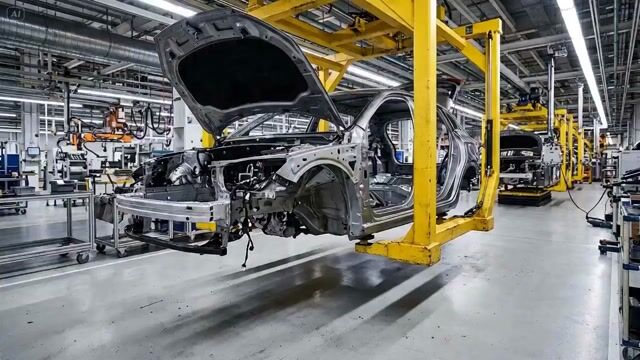 Automobile Assembly Timelapse Video Prompt — Seedance 2.0 video prompt example