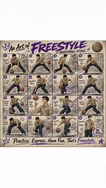 Basketball Freestyle Poster Animation — Seedance 2.0 video prompt example