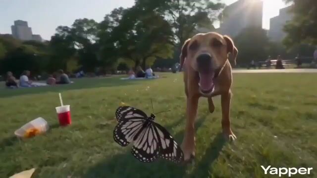 Butterfly Fpv Shot Over Chaotic Picnic — Seedance 2.0 video prompt example