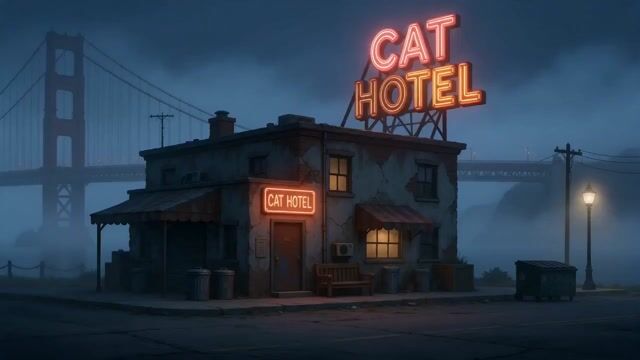 Cat Elevator Fight Comedy — Seedance 2.0 video prompt example