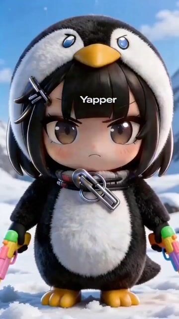 Chibi Anime Girl In Penguin Onesie Dancing In Snow — Seedance 2.0 video prompt example