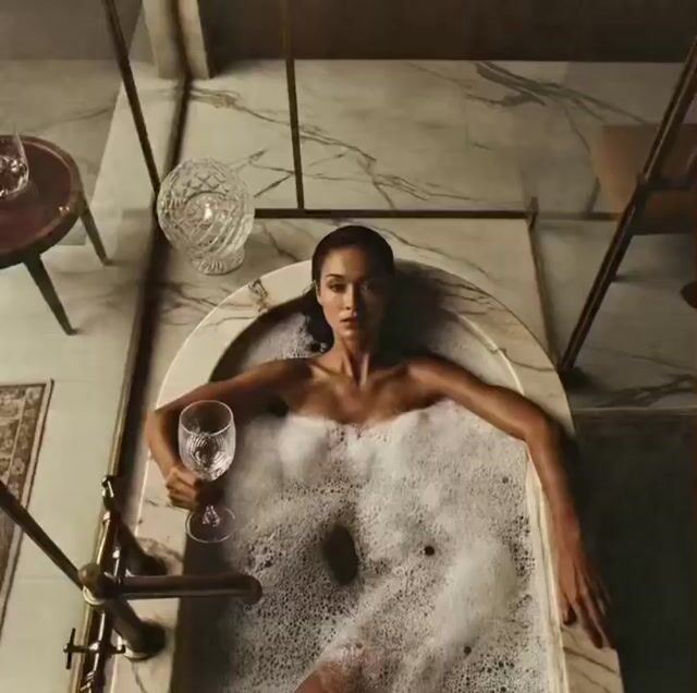 Cinematic Bathroom Scene Woman Reclining In Bathtub Part 1 — Seedance 2.0 video prompt example