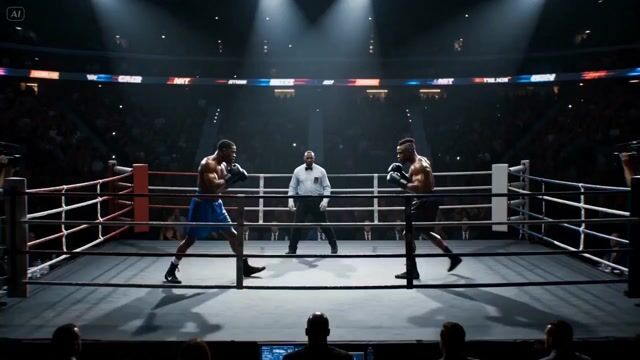 Cinematic Boxing Knockout Sequence — Seedance 2.0 video prompt example