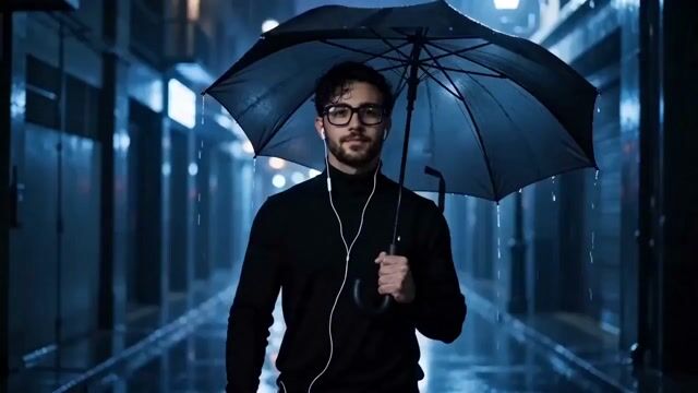 Cinematic Cyberpunk Rain Alley Encounter — Seedance 2.0 video prompt example