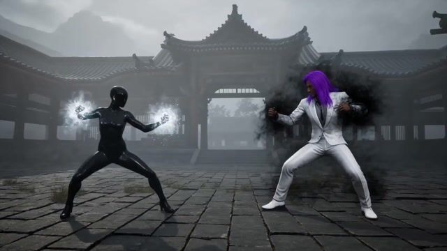 Cinematic Japanese Courtyard Battle — Seedance 2.0 video prompt example