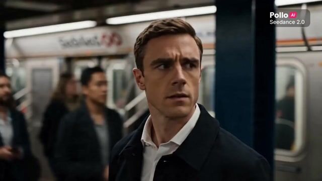 Cinematic Male Commercial   Subway Scene — Seedance 2.0 video prompt example