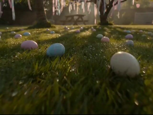 Continuous Easter Sunrise Aerial Shot — Seedance 2.0 video prompt example