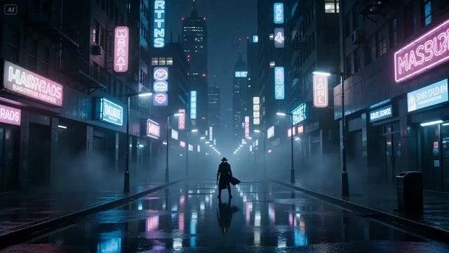 Cybernetic Gunslinger Neon Action — Seedance 2.0 video prompt example