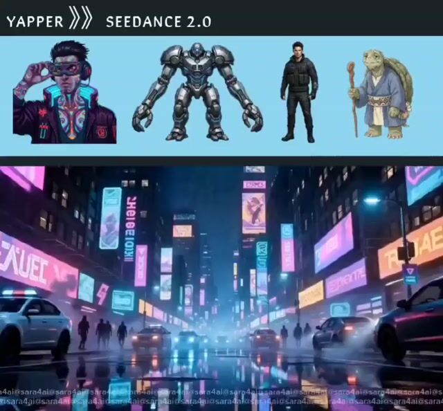 Cyberpunk Anime Cinematic Fight Scene Prompt For Seedance 2 0 — Seedance 2.0 video prompt example