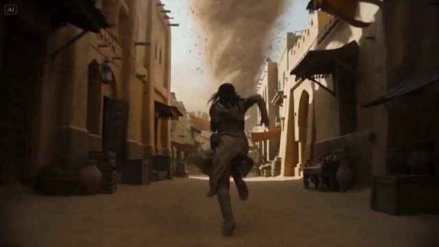 Desert Courier Sandstorm Chase Cinematic — Seedance 2.0 video prompt example