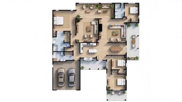 Detailed Blueprint To House Timelapse Prompt — Seedance 2.0 video prompt example