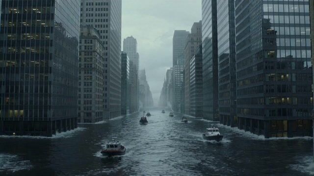 Drowned Megacity Whale Breach — Seedance 2.0 video prompt example