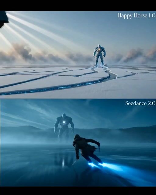 Enchanted Ice Skating Battle Prompt — Seedance 2.0 video prompt example