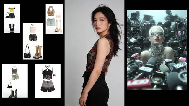 Fashion Sequence With Multiple Outfits And Effects — Seedance 2.0 video prompt example
