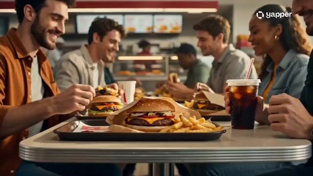 Fast Food Restaurant Cinematic — Seedance 2.0 video prompt example