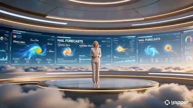 Futuristic Nail Forecast Beauty Commercial by @noorwithwifi — Seedance 2.0 video prompt example