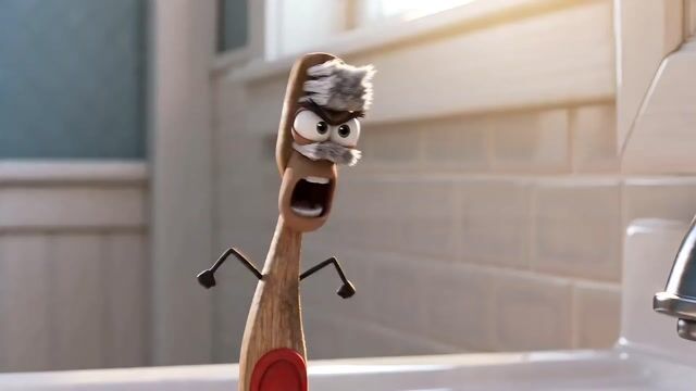 Humorous Toothbrush Debate Animated Short — Seedance 2.0 video prompt example