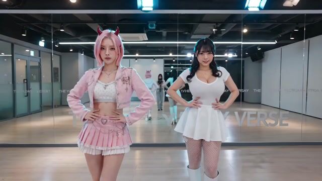 K Pop Dance Challenge Studio — Seedance 2.0 video prompt example