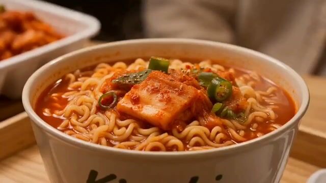Kimchi Noodles Delivery Ad by @AIwithSynthia — Seedance 2.0 video prompt example