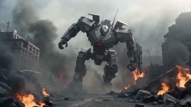 Mecha Collapse And Pilot Escape — Seedance 2.0 video prompt example