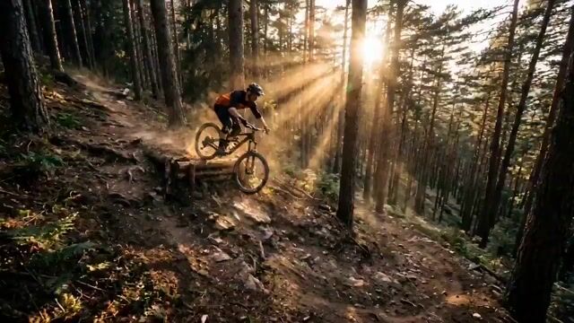 Mountain Biker Action Sequence — Seedance 2.0 video prompt example