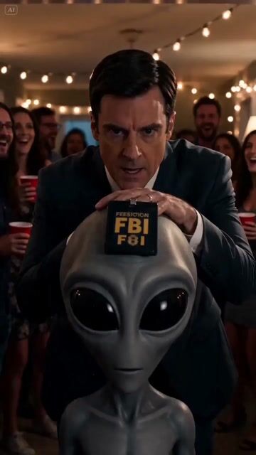 Multi Shot Cinematic Scene Fbi Agent And Alien At A Party — Seedance 2.0 video prompt example
