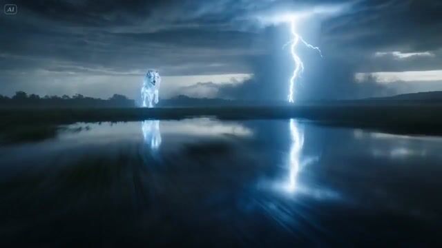 Mythical Wolf And Thunderbird Storm Clash — Seedance 2.0 video prompt example