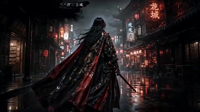 Oriental Cyberpunk Action Video Storyboard — Seedance 2.0 video prompt example