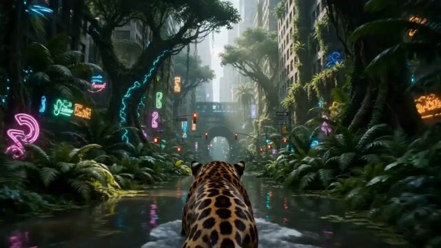 Overgrown Megacity Jungle — Seedance 2.0 video prompt example