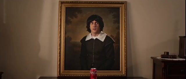 Painting Character Steals And Drinks Cola — Seedance 2.0 video prompt example