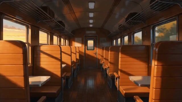 Peaceful Lofi Train Ride Anime Video Prompt — Seedance 2.0 video prompt example