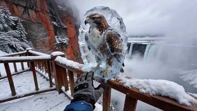 Pov Eagle Rescue From Ice — Seedance 2.0 video prompt example
