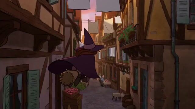 Pure Hand Drawn 2d Cartoon Witch Flight Prompt For Seedance 2 0 — Seedance 2.0 video prompt example