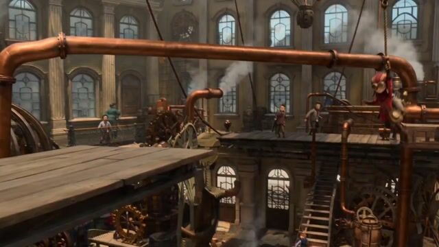 Steampunk Aviator Girl Vs Mechanical Wolf — Seedance 2.0 video prompt example