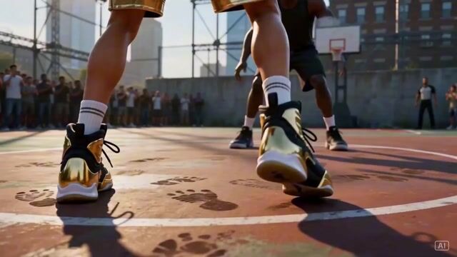 Streetball Wizard Vs  Three Defenders — Seedance 2.0 video prompt example