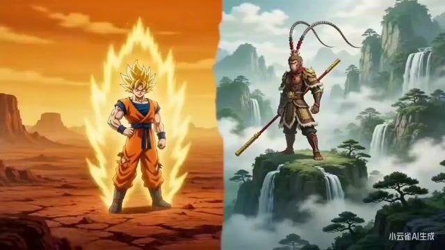 Sun Wukong Vs  Son Goku Cross Style Dimensional Battle 190 — Seedance 2.0 video prompt example