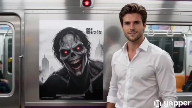 Supernatural Horror Monster Emerging From A Poster — Seedance 2.0 video prompt example