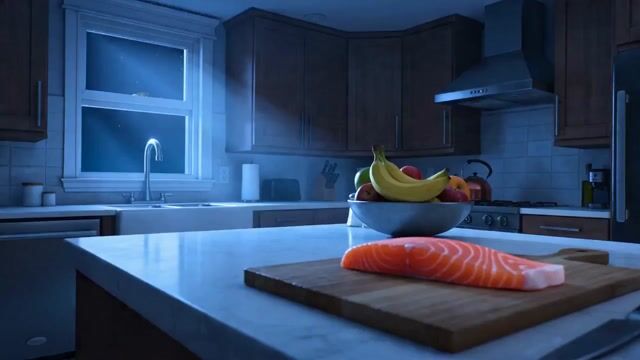 The Great Fish Heist Cat Burglar Kitchen Raid Video — Seedance 2.0 video prompt example