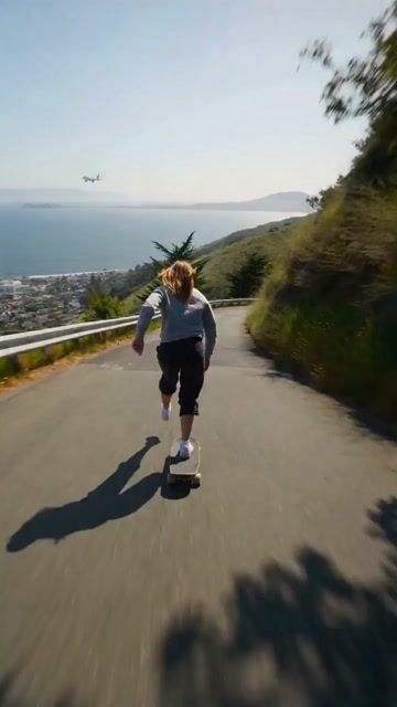 Ultra Realistic Downhill Skateboard Ride With Cinematic Cinematography — Seedance 2.0 video prompt example