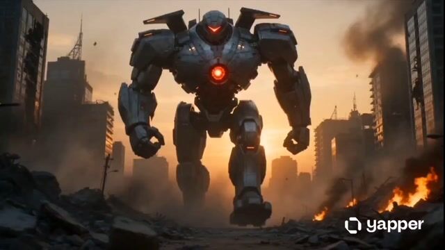 Woman War Robot Battle — Seedance 2.0 video prompt example