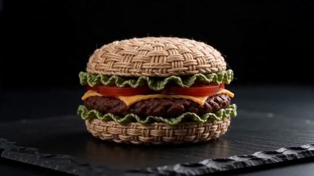 Woven Hamburger Asmr — Seedance 2.0 video prompt example