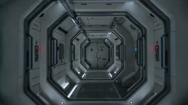 Zero Gravity Rotating Corridor Fight — Seedance 2.0 video prompt example